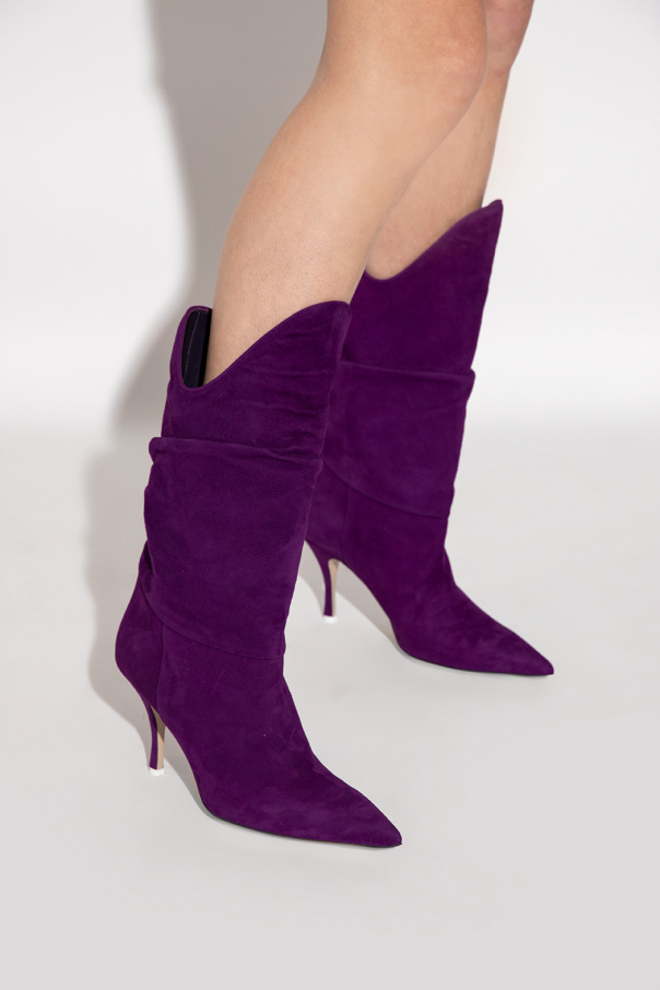 Purple Venus pumps The Attico Maison Margiela Back Zip Painted